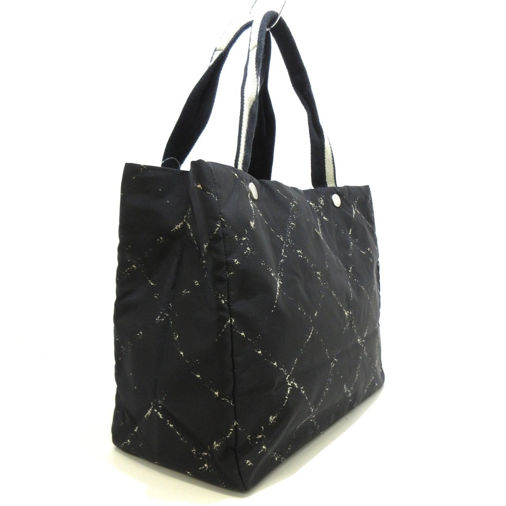 Chanel Bag Nylon Ivory Line Black Travel